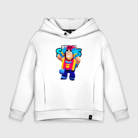 Детское худи Oversize хлопок с принтом Испуганный ГРОМ GROM BRAWL STARS в городе Новоалтайск, френч-терри — 70% хлопок, 30% полиэстер. Мягкий теплый начес внутри —100% хлопок | боковые карманы, эластичные манжеты и нижняя кромка, капюшон на магнитной кнопке | brawl | brawl stars | brawlstars | grom | бравлстарс | гром