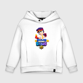 Детское худи Oversize хлопок с принтом FANG КАРАТИСТ BRAWL STARS в городе Новоалтайск, френч-терри — 70% хлопок, 30% полиэстер. Мягкий теплый начес внутри —100% хлопок | боковые карманы, эластичные манжеты и нижняя кромка, капюшон на магнитной кнопке | brawl | brawl stars | brawlstars | fang | бравлстарс | фанг | фанк | фэнг