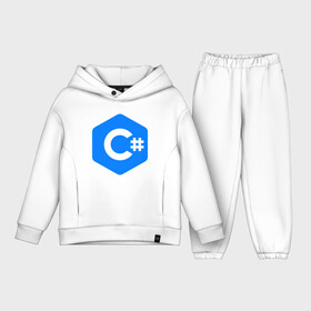 Детский костюм хлопок Oversize с принтом Язык программирования C Sharp в городе Новоалтайск,  |  | интернет | кодер | программист | с | язык программирования
