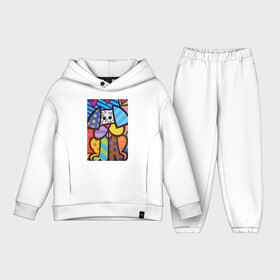 Детский костюм хлопок Oversize с принтом Настоящая любовь Romero Britto в городе Новоалтайск,  |  | romerobritto | граффити | кубизм | ромеробритто