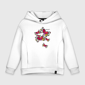Детское худи Oversize хлопок с принтом Romero Britto: flying hearts в городе Новоалтайск, френч-терри — 70% хлопок, 30% полиэстер. Мягкий теплый начес внутри —100% хлопок | боковые карманы, эластичные манжеты и нижняя кромка, капюшон на магнитной кнопке | autograph | brazilian artist | bright colors | butterflies | cubism | emoji | flying h | graffiti | pop art | автограф | бабочки | бразильский художник | граффити | день святого валентина | кубизм | летящие сердечки | любовь | р