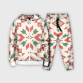 Детский костюм 3D с принтом Узорные Узоры в городе Новоалтайск,  |  | белый | кружева | славянские | топ | узоры