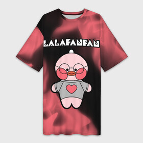 Платье-футболка 3D с принтом LALAFANFAN  СЕРДЕЧКО  Огонь в городе Новоалтайск,  |  | duck | fanfan | lala | lalafanfan | игрушка | корейская | лала | лалафанфан | малыш | милота | мягкая | огонь | пламя | плюшевая | сердечко | утенок | утка | уточка | фанфан