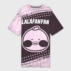 Платье-футболка 3D с принтом LALAFANFAN  Краски в городе Новоалтайск,  |  | duck | fanfan | lala | lalafanfan | игрушка | корейская | краска | лала | лалафанфан | малыш | милота | мягкая | плюшевая | утенок | утка | уточка | фанфан
