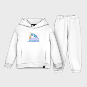 Детский костюм хлопок Oversize с принтом unicornis супер 001 в городе Новоалтайск,  |  | rainbow | unicornis | единорог | лошадка | любовь | облака | пони | радуга