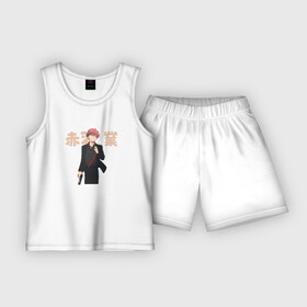 Детская пижама с шортами хлопок с принтом Класс убийц  Assassination Classroom, Карма Акабанэ  Karma Akabane в городе Новоалтайск,  |  | karma akabane | карма акабанэ