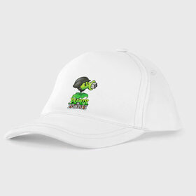 Детская бейсболка с принтом Plants vs. Zombies Горохомёт в городе Новоалтайск, 100% хлопок | классический козырек, металлическая застежка-регулятор размера | Тематика изображения на принте: plants vs zombies | горохомёт | зомби | игра | компьютерная игра | против | растения | растения против зомби