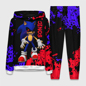 Женский костюм 3D (с толстовкой) с принтом Соник екзе   Sonic exe в городе Новоалтайск,  |  | dark sonic | horror | sonic | sonic exe | sonicexe | дарк соник | злой ежик | соник | соник exe | соник еж | соник екзе | соник ексе | соник экзе | хоррор