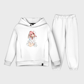 Детский костюм хлопок Oversize с принтом Furry anime в городе Новоалтайск,  |  | Тематика изображения на принте: anime | ears | eyes | furry | girl | hare | аниме | глаза | девочка | заяц | уши | фурри