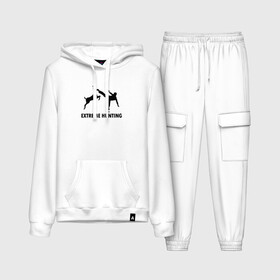 Женский костюм хлопок (с толстовкой) с принтом Экстремальная охота в городе Новоалтайск,  |  | karate | muay thai | боевые искусства | боксер | карате | каратист | каратэ | каратэ до | кикбоксинг | муай тай | муайтай | пустая рука | спорт | спортсмен | тайский бокс | тайский боксер
