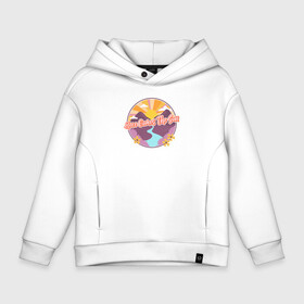 Детское худи Oversize хлопок с принтом Here comes the Sun в городе Новоалтайск, френч-терри — 70% хлопок, 30% полиэстер. Мягкий теплый начес внутри —100% хлопок | боковые карманы, эластичные манжеты и нижняя кромка, капюшон на магнитной кнопке | в лес | винтаж | восход | закат | кэмпинг | лето | на пляж | на природу | отпуск | палатки | палаточный лагерь | пеший туризм | полярный день | ретро | розовый закат | солнце | туризм | хайкинг