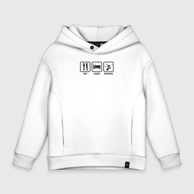 Детское худи Oversize хлопок с принтом Есть. Спать. Прыгать с парашютом. в городе Новоалтайск, френч-терри — 70% хлопок, 30% полиэстер. Мягкий теплый начес внутри —100% хлопок | боковые карманы, эластичные манжеты и нижняя кромка, капюшон на магнитной кнопке | skydiver | парашют | парашютист | парашютный спорт | прыжкануть | прыжок с парашютом | скайдайвинг | спорт | спортсмен