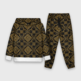 Детский костюм 3D (с толстовкой) с принтом Versace classic pattern в городе Новоалтайск,  |  | vesace | абстракция | версаче | версачи | классика | строгие узоры | узоры