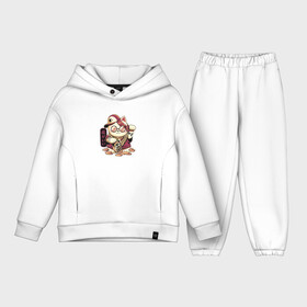 Детский костюм хлопок Oversize с принтом Lucky Cat в городе Новоалтайск,  |  | деньги | иероглиф | киса | китай | китайский | кот | котенок | кошка | милый | мимими | монеты | рыбки | рэпер | счастливый | счастье | талисман | удача