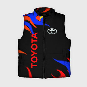 Женский жилет утепленный 3D с принтом Toyota Разноцветный огонь. в городе Новоалтайск,  |  | Тематика изображения на принте: auto | sport | toyota | авто | автомобиль | бренд | спорт | тойота