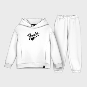 Детский костюм хлопок Oversize с принтом FENDER (BLACK LOGO)   ФЕНДЕР (ЧЕРНЫЙ ЛОГОТИП) в городе Новоалтайск,  |  | acoustic | fender | guitar | music | rock | stratocaster | telecaster | акустика | гитара | звук | музыка | рок | струны | телекастер | фендер | электрогитара