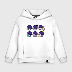 Детское худи Oversize хлопок с принтом Значки на Эдгара  Пины   Бравл Старс   Brawl Stars в городе Новоалтайск, френч-терри — 70% хлопок, 30% полиэстер. Мягкий теплый начес внутри —100% хлопок | боковые карманы, эластичные манжеты и нижняя кромка, капюшон на магнитной кнопке | brawl | brawl stars | бравл | бравл старс | особый значок | пины