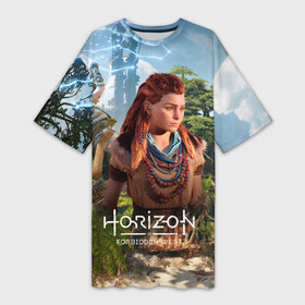 Платье-футболка 3D с принтом Элой [Horizon Forbidden West] в городе Новоалтайск,  |  | aloy | horizon | horizon forbidden west | horizon zero dawn | харайзон | хорайзон | элой