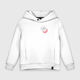 Детское худи Oversize хлопок с принтом Pink flower from lines в городе Новоалтайск, френч-терри — 70% хлопок, 30% полиэстер. Мягкий теплый начес внутри —100% хлопок | боковые карманы, эластичные манжеты и нижняя кромка, капюшон на магнитной кнопке | 8 march | 8 марта | cool girl | feminism | flower | girl | woman | в подарок | весна | девочкам | девочке | женские | женщинам | женщине | март | праздник | фем | феминизм | цветочки | цветы