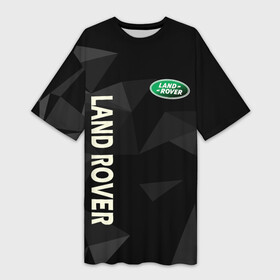 Платье-футболка 3D с принтом Land Rover геометрия в городе Новоалтайск,  |  | auto | green | land rover | logo | machine | moto | offroad | range rover | авто | автомобиль | внедорожник | водителям | ланд ровер | ленд ровер | лэнд ровер | машина | мото | рендж ровер | рэндж ровер | техника