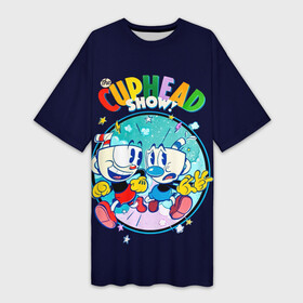 Платье-футболка 3D Cuphead Show Шоу чашека: в городе Новоалтайск, | | cuphead | cuphead show | капхед | капхед и магмен | капхед шоу | кружек | магмен | чашек | шоу капхед | шоу чашека | шоу чашечка | шоу чашка