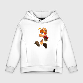 Детское худи Oversize хлопок с принтом Rayman Рэйман Legends в городе Новоалтайск, френч-терри — 70% хлопок, 30% полиэстер. Мягкий теплый начес внутри —100% хлопок | боковые карманы, эластичные манжеты и нижняя кромка, капюшон на магнитной кнопке | legends | rayman | rayman legends | глобокс | рейман | рэйман | рэймэн