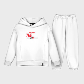 Детский костюм хлопок Oversize с принтом Carolina Hurricanes we want the cup Каролина Харрикейнз в городе Новоалтайск,  |  | Тематика изображения на принте: carolina | carolina hurricanes | hockey | hurricanes | nhl | usa | каролина | каролина харрикейнз | нхл | спорт | сша | харрикейнз | хоккей | шайба