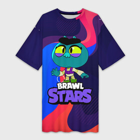 Платье-футболка 3D с принтом Eve BrawlStars (ЕВА) в городе Новоалтайск,  |  | brawl | brawl stars | brawlstars | eva | eve | бравлстарс | ева | еве