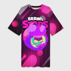 Платье-футболка 3D с принтом EVE ЕВА PINK BrawlStars в городе Новоалтайск,  |  | brawl | brawl stars | brawlstars | eva | eve | бравлстарс | ева | еве