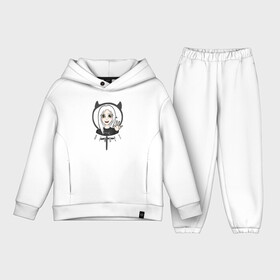 Детский костюм хлопок Oversize с принтом Девушка ведьма   привет в городе Новоалтайск,  |  | blonde | hello | horns | mood | sign | sticker | white witch | witch girl | woman symbol | белая ведьма | блондинка | девушка ведьма | знак | настроение | привет | рога | символ женщины | стикер