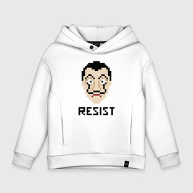 Детское худи Oversize хлопок с принтом Resist Dali в городе Новоалтайск, френч-терри — 70% хлопок, 30% полиэстер. Мягкий теплый начес внутри —100% хлопок | боковые карманы, эластичные манжеты и нижняя кромка, капюшон на магнитной кнопке | bella ciao | la casa de papel | money heist | белла чао | бумажный дом | дали | маска | профессор | сальвадор | сериал