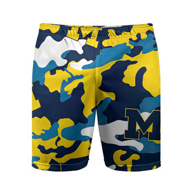 Мужские шорты спортивные с принтом Камуфляж Yellow M Camo в городе Новоалтайск,  |  | camo | yellow | жёлтый | камуфляж | хайп | шмот