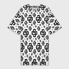 Платье-футболка 3D с принтом Узор White Pattern Dope Camo (Dope Street Market) в городе Новоалтайск,  |  | балаклава | камуфляж | модные | узор | хайп | шмот