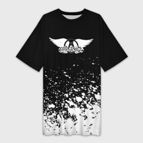 Платье-футболка 3D с принтом Aerosmith. в городе Новоалтайск,  |  | aerosmith | alice cooper | dream on | hard rock | love is sweet misery | rock | steven tyler | sweet emotion | walk this way