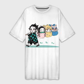 Платье-футболка 3D с принтом Чиби Квартет  Kimetsu No Yaiba в городе Новоалтайск,  |  | chibi | demon | demons | hashira | kamado | kimetsu | nezuko | no | tanjiro | yaiba | zenitsu | демон | демонов | дыхание | зенитсу | зеницу | иноске | камадо | квартет | клинок | метка | незуко | рассекающий | столп | танджиро | хашира 