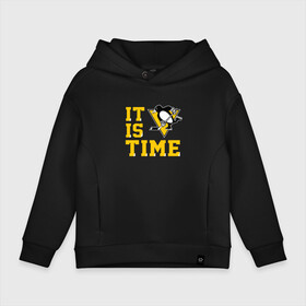 Детское худи Oversize хлопок с принтом It is Pittsburgh Penguins Time в городе Новоалтайск, френч-терри — 70% хлопок, 30% полиэстер. Мягкий теплый начес внутри —100% хлопок | боковые карманы, эластичные манжеты и нижняя кромка, капюшон на магнитной кнопке | Тематика изображения на принте: hockey | nhl | penguins | pittsburg | pittsburgh | pittsburgh penguins | usa | нхл | пингвинз | питтсбург | питтсбург пингвинз | спорт | сша | хоккей | шайба
