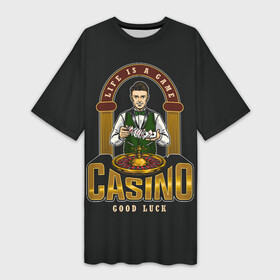Платье-футболка 3D с принтом Крупье (КАЗИНО) в городе Новоалтайск,  |  | 777 | cards | casino | game | jackpot | joker | omaha | poker | roulette | straight | texas holdem | азарт | деньги | джекпот | джокер | игра | казино | карточные масти | карты | куш | масти | омаха | покер | рулетка | стрит | техасский холдэм