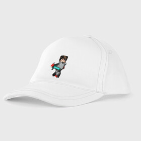 Детская бейсболка с принтом Minecraft   Warrior   Hero в городе Новоалтайск, 100% хлопок | классический козырек, металлическая застежка-регулятор размера | Тематика изображения на принте: hero | minecraft | sword | video game | warrior | видеоигра | воин | герой | майнкрафт | меч