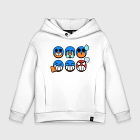 Детское худи Oversize хлопок с принтом Значки на Эль Примо   Пины   Бравл Старс   El Primo в городе Новоалтайск, френч-терри — 70% хлопок, 30% полиэстер. Мягкий теплый начес внутри —100% хлопок | боковые карманы, эластичные манжеты и нижняя кромка, капюшон на магнитной кнопке | brawl | brawl stars | бравл | бравл старс | особый значок | пины | редкий боец