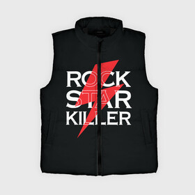 Женский жилет утепленный 3D с принтом ROCK STAR KILLER в городе Новоалтайск,  |  | anarchy | garage | hard rock | metal | music | punk rock | punks not dead | rock music | rocker | rocknroll | анархия | гаражный рок | гитара | гранж | металл | музыка | панк рок | рок музыка | рок н ролл | рокер | трэш метал | тяжелый рок | хард рок
