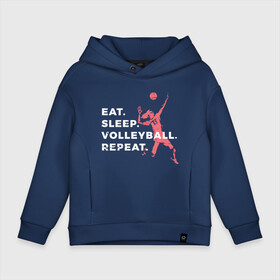 Детское худи Oversize хлопок с принтом Volleyball Days в городе Новоалтайск, френч-терри — 70% хлопок, 30% полиэстер. Мягкий теплый начес внутри —100% хлопок | боковые карманы, эластичные манжеты и нижняя кромка, капюшон на магнитной кнопке | game | sport | volley | volleyball | волейбол | волейболист | волейболистка | игра | мяч | спорт | спортсмен | тренер