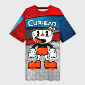 Платье-футболка 3D с принтом Cuphead Красная чашечка в городе Новоалтайск,  |  | cuphead | cupheadshow | игра чашки | капхед | капхэд | нетфликс | чашечки | чашка | чашки | шоу | шоу чашечка