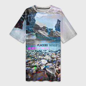 Платье-футболка 3D с принтом Placebo  Never Let Me Go в городе Новоалтайск,  |  | Тематика изображения на принте: handeyework | placebo | зима | лето | музыка | осень | плацебо | рок