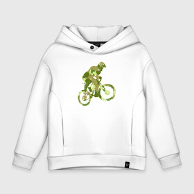 Детское худи Oversize хлопок с принтом BMX Camouflage Retro в городе Новоалтайск, френч-терри — 70% хлопок, 30% полиэстер. Мягкий теплый начес внутри —100% хлопок | боковые карманы, эластичные манжеты и нижняя кромка, капюшон на магнитной кнопке | bicycle | bike | bmx | bmx camouflage retro | camouflage | cycle | аквапед | байк | велосипед | велосипедист | велоспорт | зеленый | камок | камуфляж | камуфляжный | маскировка | милитари | раскраска | расцветка | ровер | спорт
