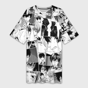 Платье-футболка 3D с принтом Psycho Pass pattern в городе Новоалтайск,  |  | akane tsunemori | anime | arata shindou | shinya kogami | shougo makishima | аканэ цунэмори | аниме | анимэ | арата синдо | когами синья | психопаспорт | сёго макишима | шинья когами