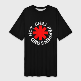 Платье-футболка 3D с принтом Red Hot Chili Peppers  Rough Logo в городе Новоалтайск,  |  | anthony | balzari | by | californication | chili | flea | freaky | frusciante | getaway | hot | im | john | kiedis | logo | love | michael | pepper | peppers | red | rough | styley | the | unlimited | way | with | you | бальзари | горячий | джон |