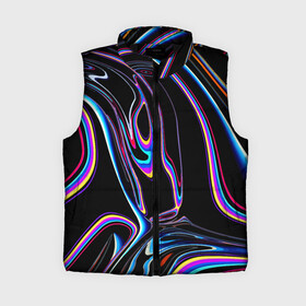 Женский жилет утепленный 3D с принтом Vanguard pattern   Neon в городе Новоалтайск,  |  | abstraction | fashion | neon | pattern | vanguard | абстракция | авангард | мода | неон | узор