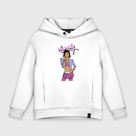 Детское худи Oversize хлопок с принтом GTA 3 Girl в городе Новоалтайск, френч-терри — 70% хлопок, 30% полиэстер. Мягкий теплый начес внутри —100% хлопок | боковые карманы, эластичные манжеты и нижняя кромка, капюшон на магнитной кнопке | girl | gta | gta 3 | vice city | вайс сити | гирла | гта | гта 3