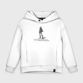 Детское худи Oversize хлопок с принтом TITANFALL PENCIL ART (титанфолл) в городе Новоалтайск, френч-терри — 70% хлопок, 30% полиэстер. Мягкий теплый начес внутри —100% хлопок | боковые карманы, эластичные манжеты и нижняя кромка, капюшон на магнитной кнопке | fall | titan | titanfall | робот | титан | титанфол