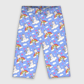 Велосипедки 3D с принтом КОТ ЕДИНОРОГ в городе Новоалтайск,  |  | art | background | cat | cloud | heart | hearts | kitten | pattern | rainbow | stars | texture | unicorn | арт | единорог | звезды | кот | котенок | котик | кошка | облако | паттерн | радуга | сердечки | сердце | текстура | фон